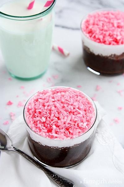 Sno Ball Chocolate Cake Cups