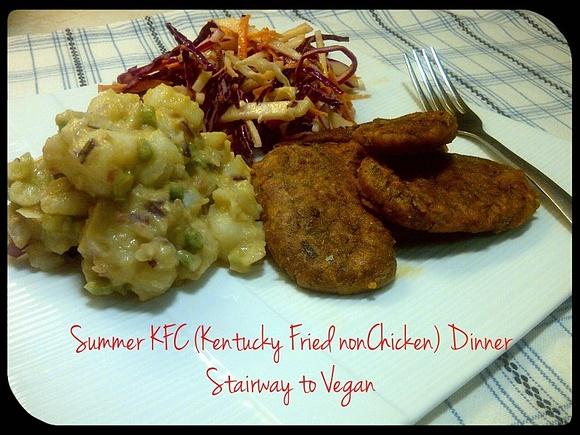 Kfc vegan potato salad and coleslaw for summer