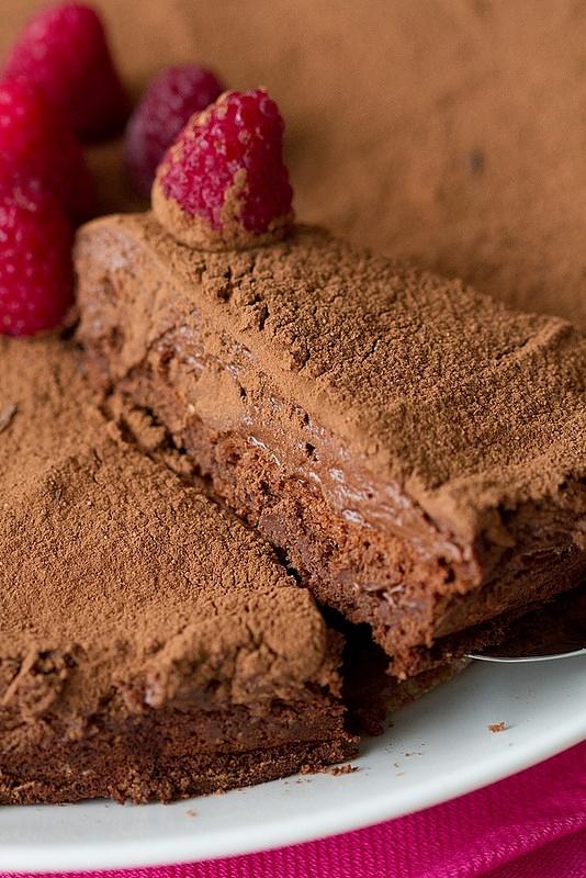 Marcel layered chocolate mousse cake gluten-free