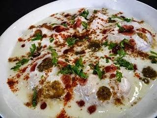 Mamnoon hussain dahi bhalla - lentil dumplings in yogurt
