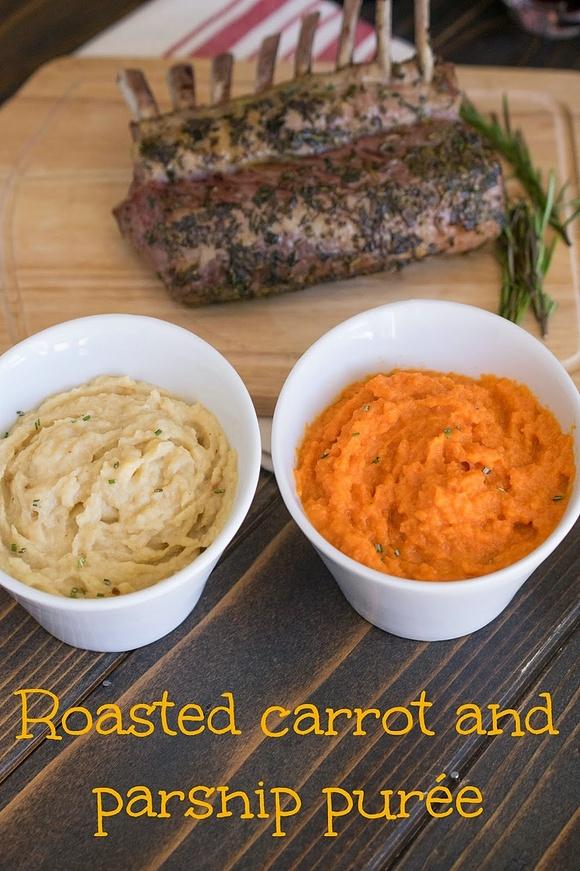 Roasted carrot and parsnip purée