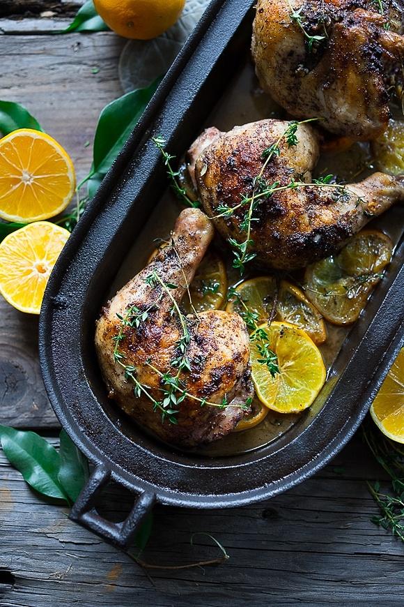Sumac Chicken with Meyer Lemons