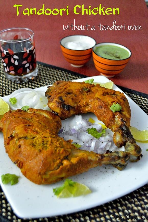 Tandoori chicken recipe using microwave oven at home