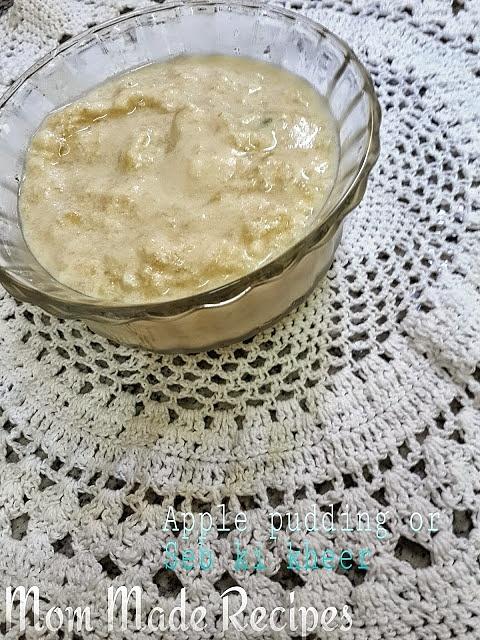 Apple pudding or seb ki kheer