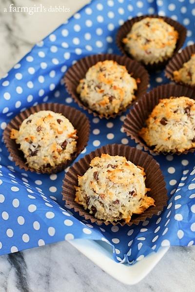 German Chocolate Macaroons