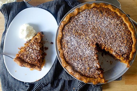 Black bottom oatmeal pie