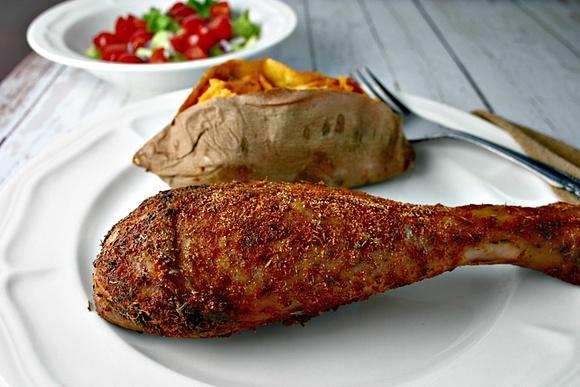 Brined and Roasted Turkey Legs