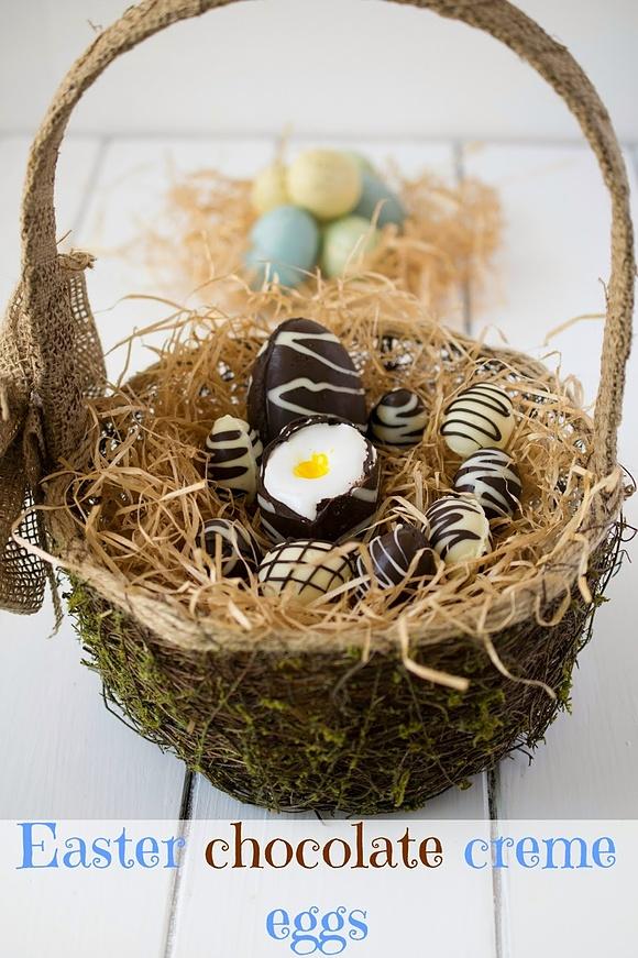 Easter chocolate creme eggs