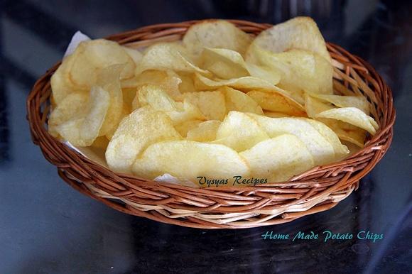 Crispy potato chips - easy homemade potato chips