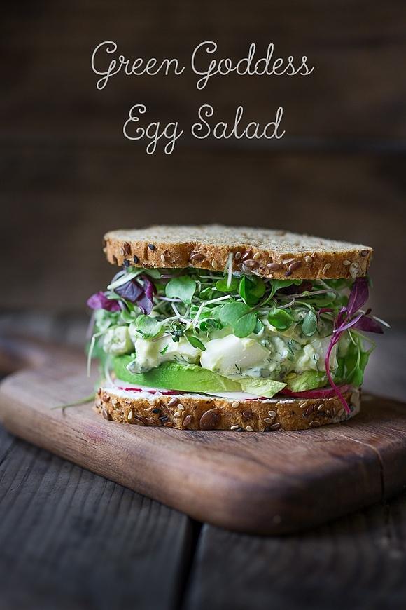 Green Goddess Egg Salad with Avocado