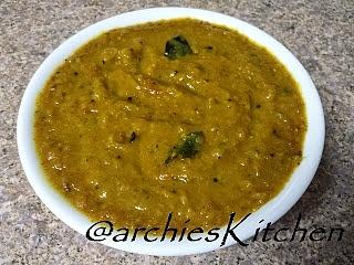 Podi sambar for tiffin: south indian spiced lentil dish