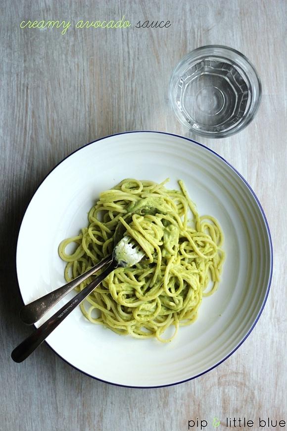 Creamy avocado pasta sauce