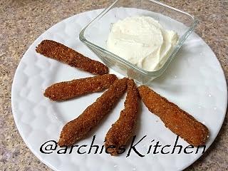 South indian style fish fingers