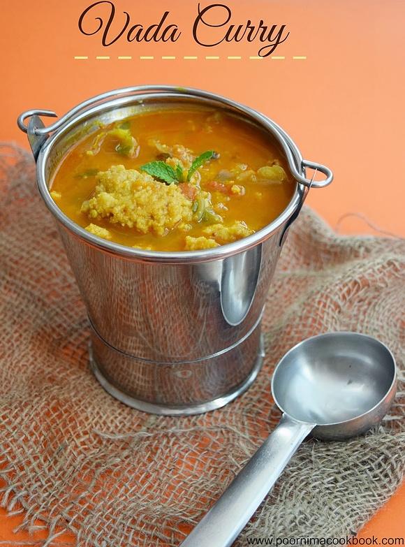 Vada curry recipe: south indian spicy channa dal curry for idli and dosa