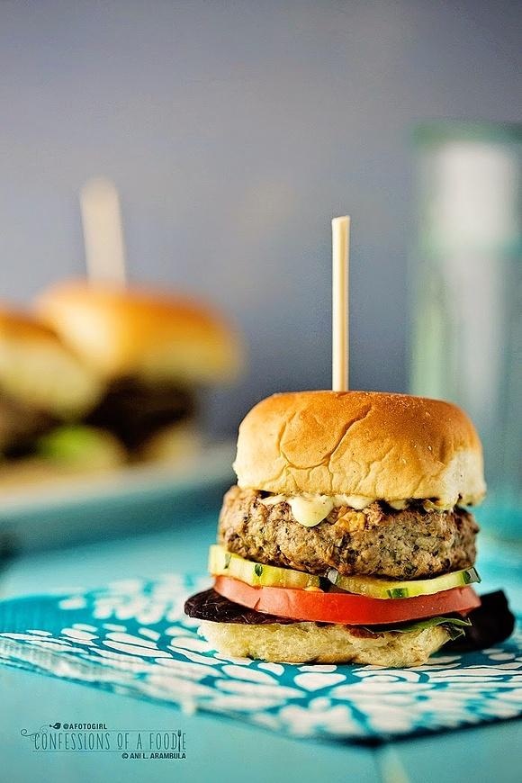 Spicy feta sliders on Hawaiian sweet rolls