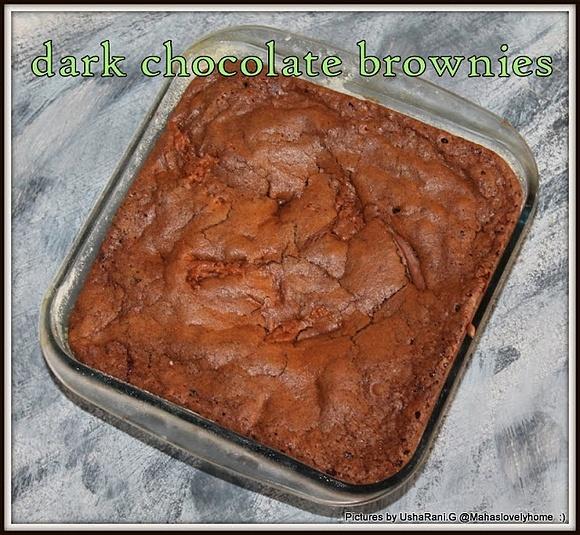 Double chocolate fudge brownies | how to make moist chocolate brownies | rich chocolate brownies | home made chocolate brownies