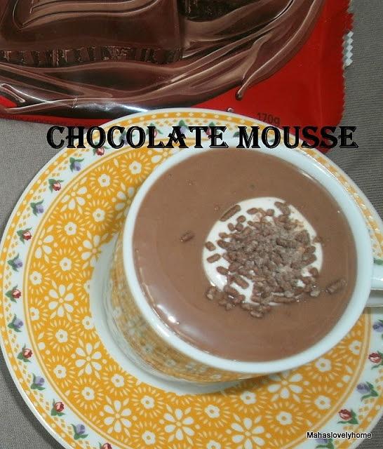 Eggless chocolate mousse | quick and easy chocolate mousse | easy chocolate mousse without eggs