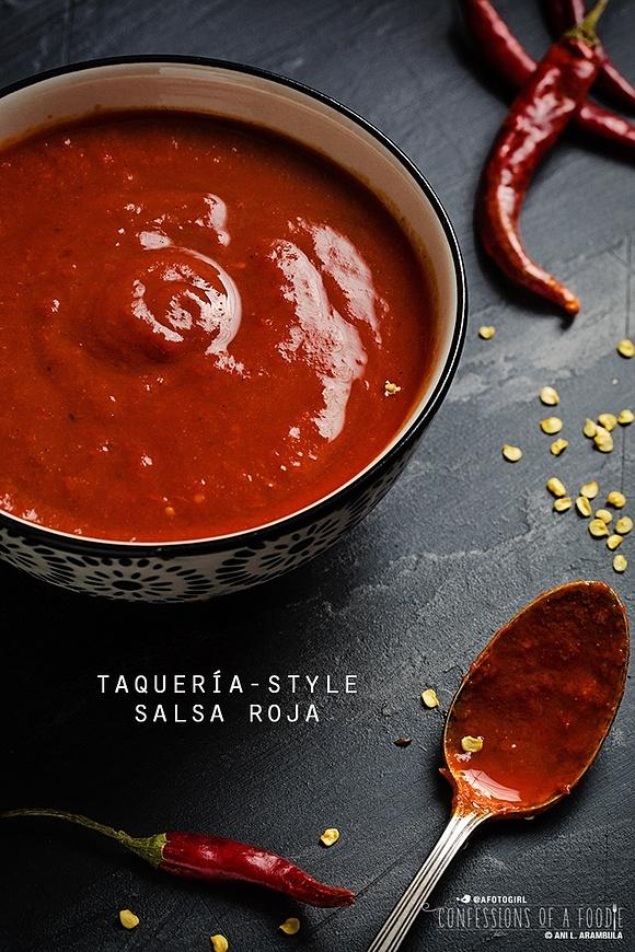 Taqueria style salsa roja