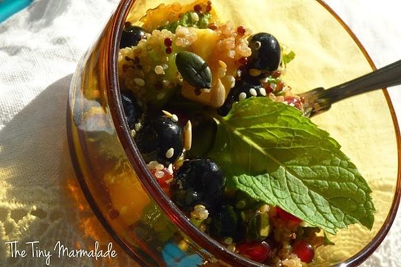 Superfood fruit and quinoa salad