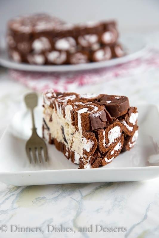Swiss Roll Ice Cream Cake Recipe
