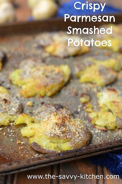 Crispy Parmesan Smashed Potatoes