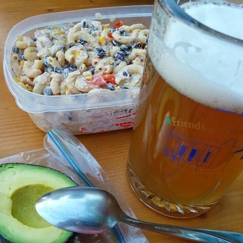 Mexican roasted veggie pasta salad