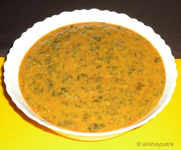 Amaranth leaves dal sabzi recipe