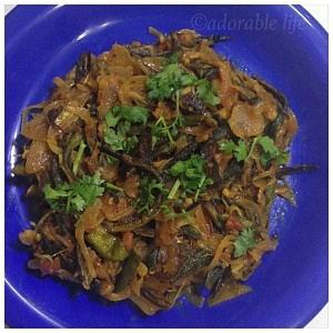 Bhindi masala - indian ladies finger curry recipe