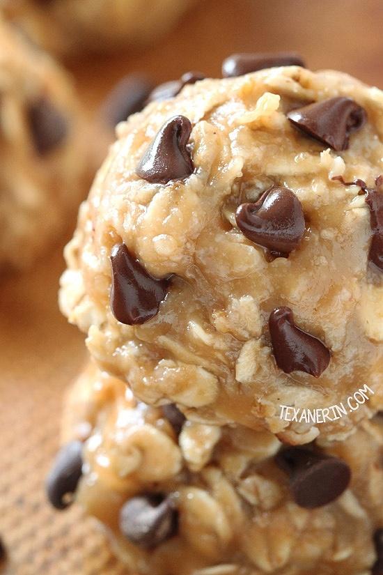No-bake peanut butter chocolate chip cookies vegan gluten-free