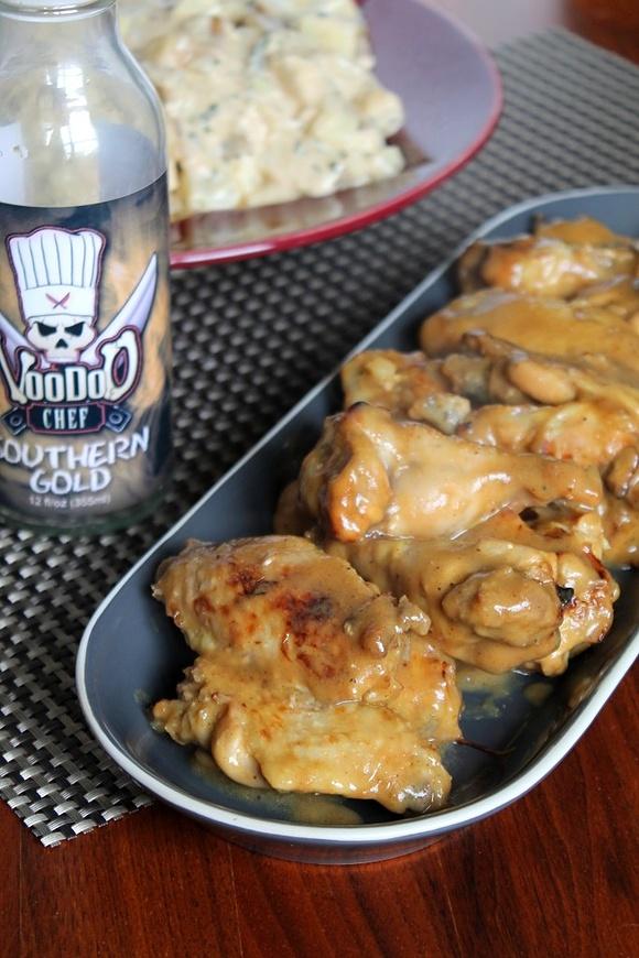 Slow cooker honey gold chicken wings