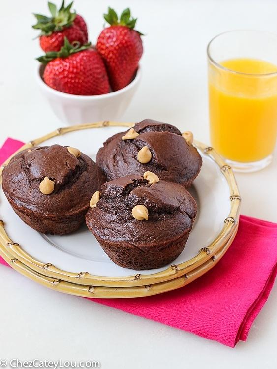 Chocolate Peanut Butter Chip Muffins