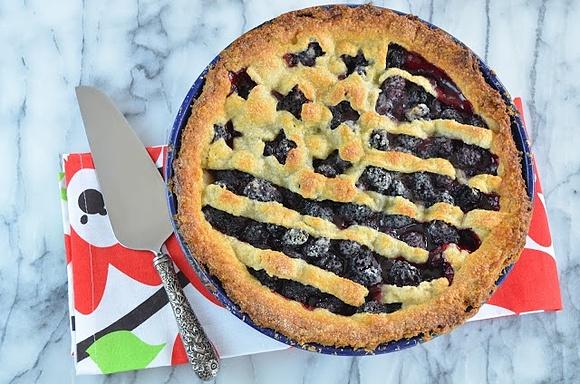 Fourth of July Blackberry Pie