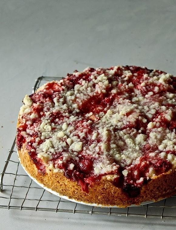 Strawberry Rhubarb Cake