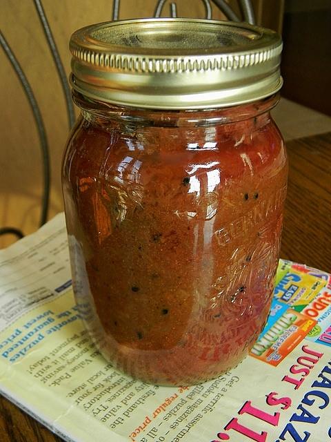 Beet and rhubarb chutney - fresh from the garden