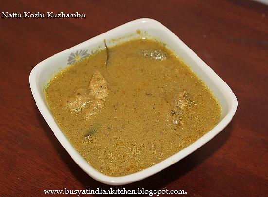 Naatu kozhi kuzhambu country style chicken gravy