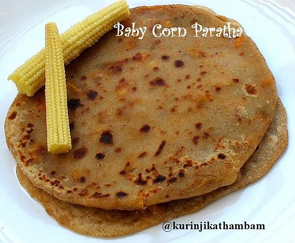 Baby Corn Paratha