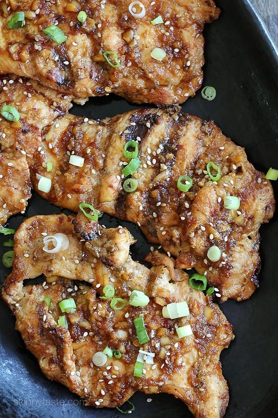 Korean grilled chicken breasts