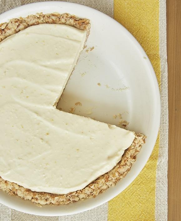 Lemon Icebox Pie with Toasted Coconut Crust