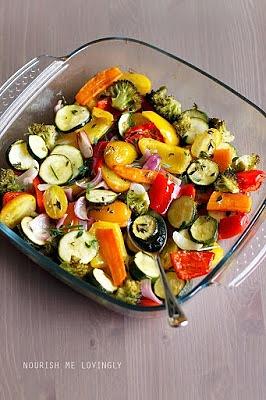 Marinated vegetable roast gaps