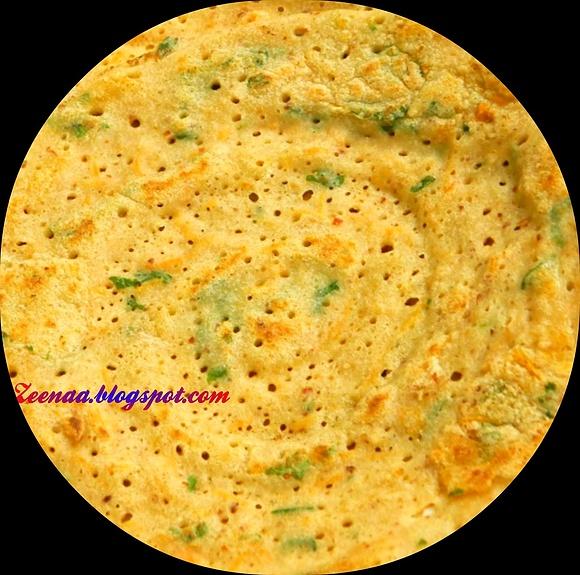 Adai South Indian savory pancake with spices and lentils