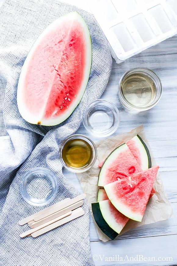 Watermelon Sangria Popsicles