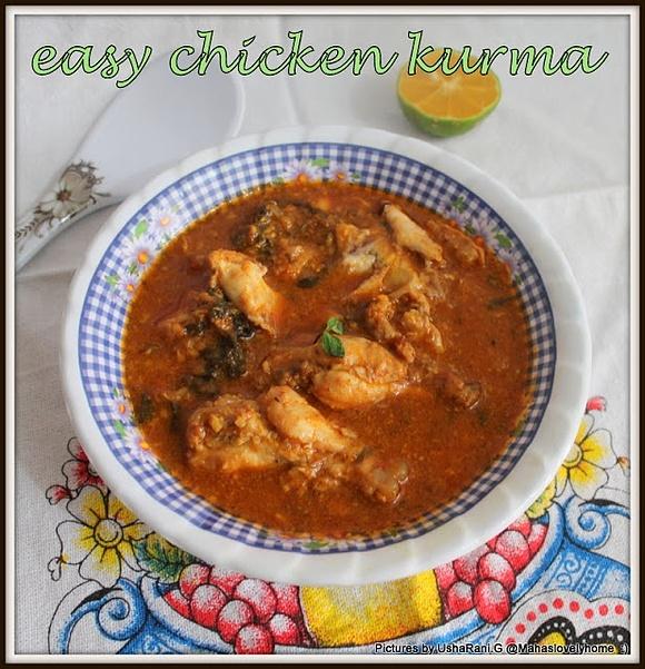 Chicken korma with coconut – easy and quick curry in pressure cooker