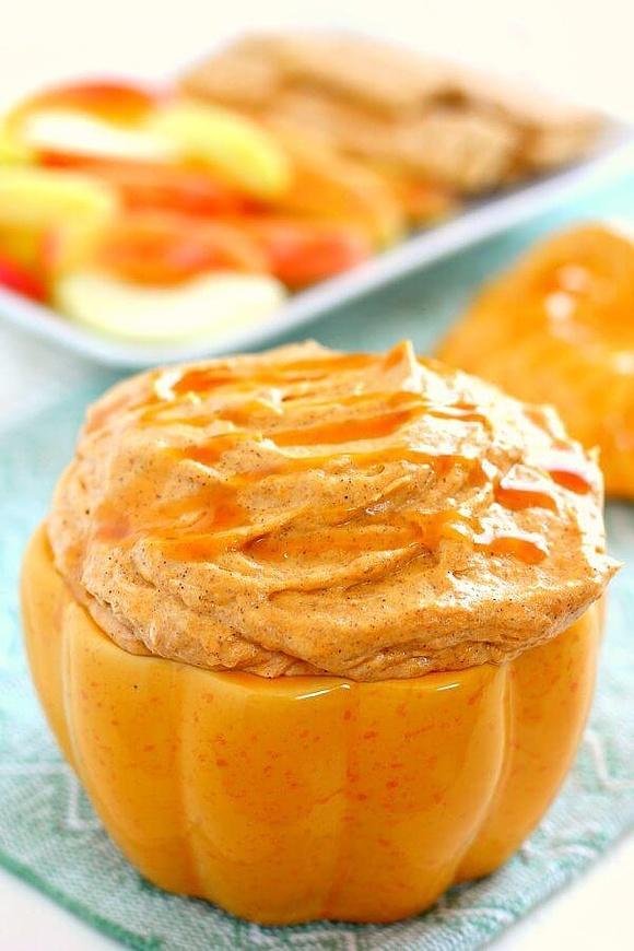 Caramel Pumpkin Cheesecake Dip