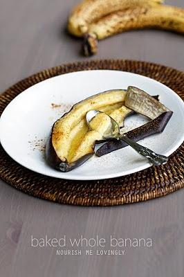 Baked whole banana for gaps diet