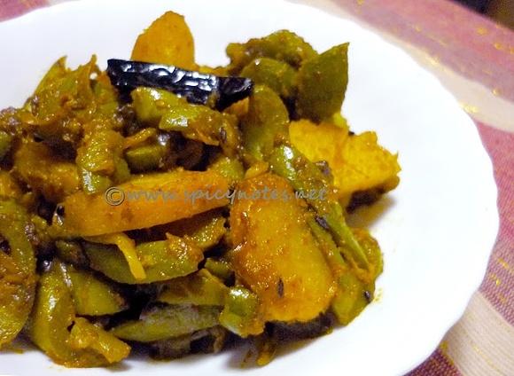 Parwal and aloo dry vegetable