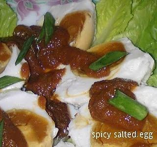 Spicy salted eggs