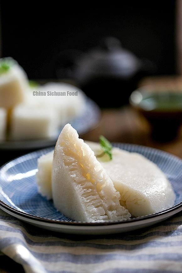 Chinese rice cake bai tang gao