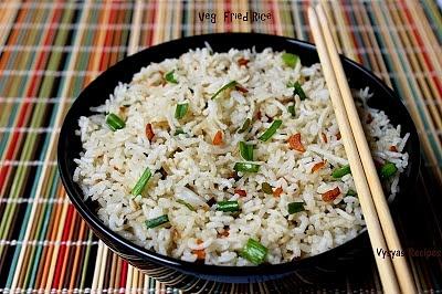 Vegetable fried rice easy healthy lunch recipe