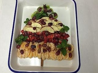 Fruit salad christmas tree - fun, festive and nutritious