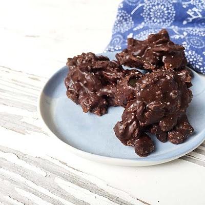 Chocolate corn chip candy